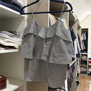 Goen J ruffled Top with linen pants Bundle